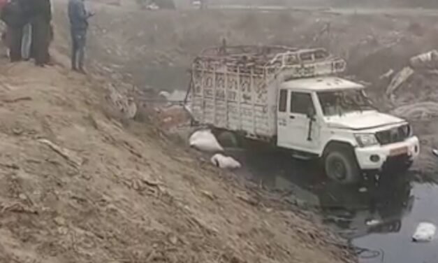 اترپردیش : گونڈہ میں سڑک حادثہ ، چار ہلاک، 18 زخمی